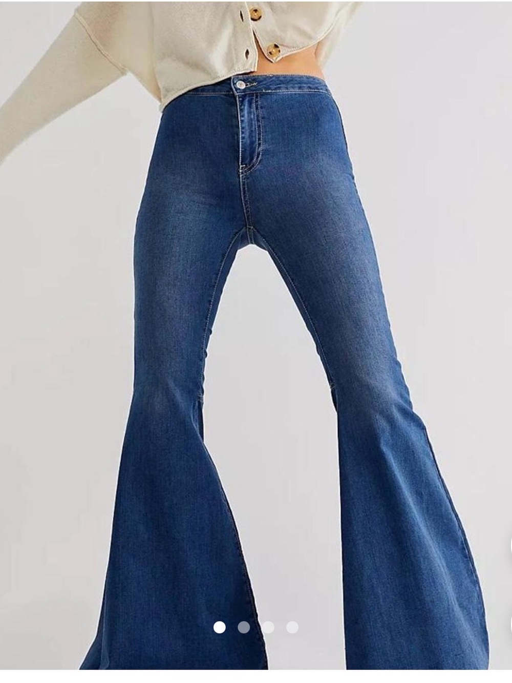 We The Free High-Rise Indigo Flare Jeans